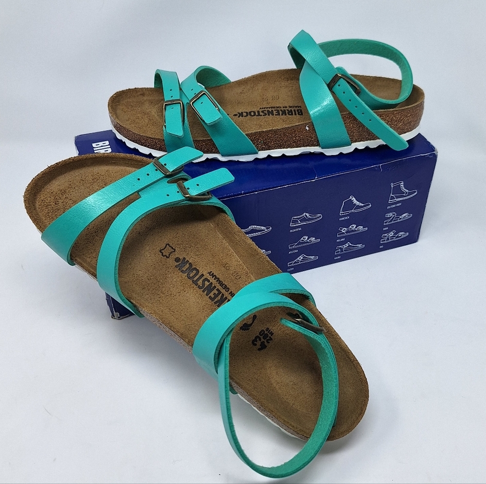 Birkenstock Blanca Graceful Emerald Narrow Fit
